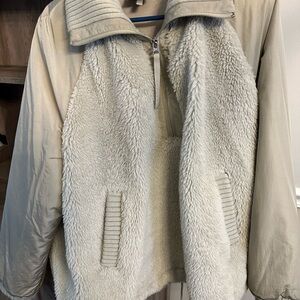Varley Beige and Cream Jacket